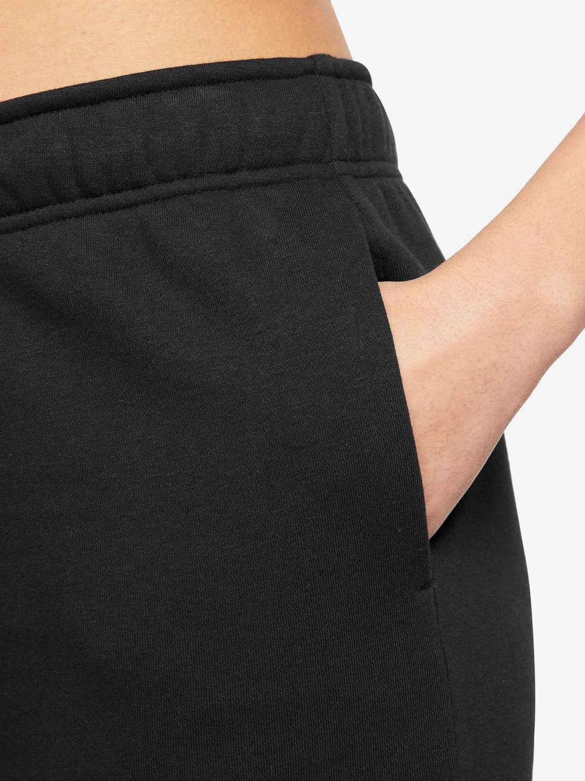 NIKE Спортно долнище W NSW CLUB FLC SHINE MR PANT