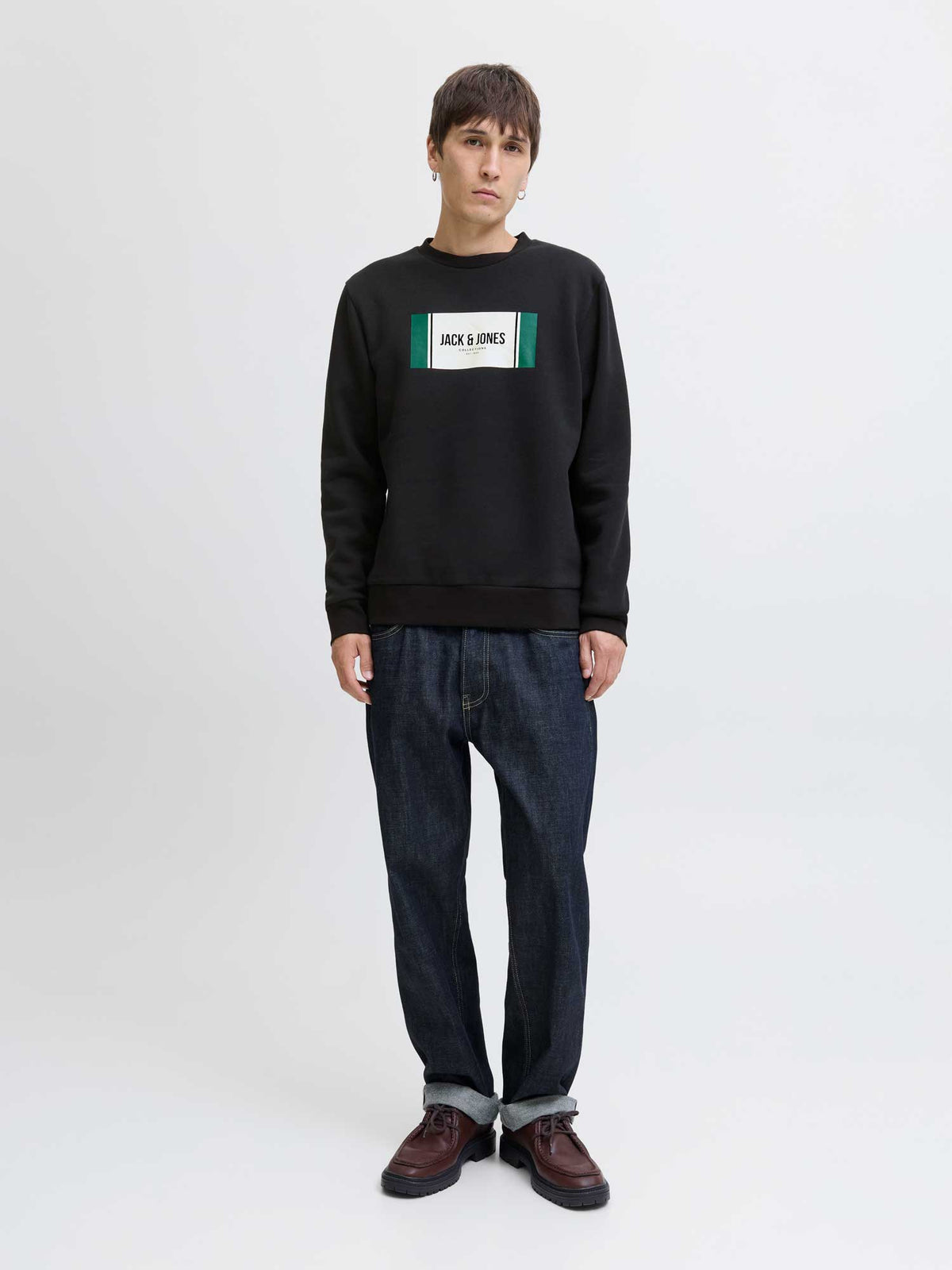 JACK & JONES Блуза JJHAYATO SWEAT CREW NECK BTS LN