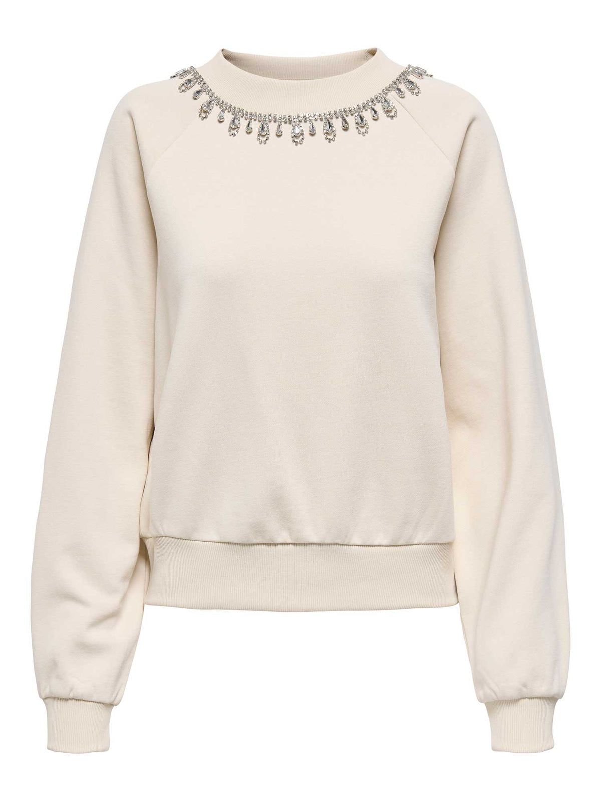 ONLY Блуза ONLJETT L/S O-NECK EMB. BOX SWT