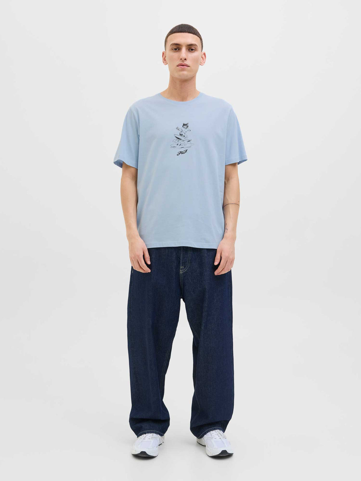 JACK & JONES Тениска JORRELAX TEE SS CREW NECK SMU