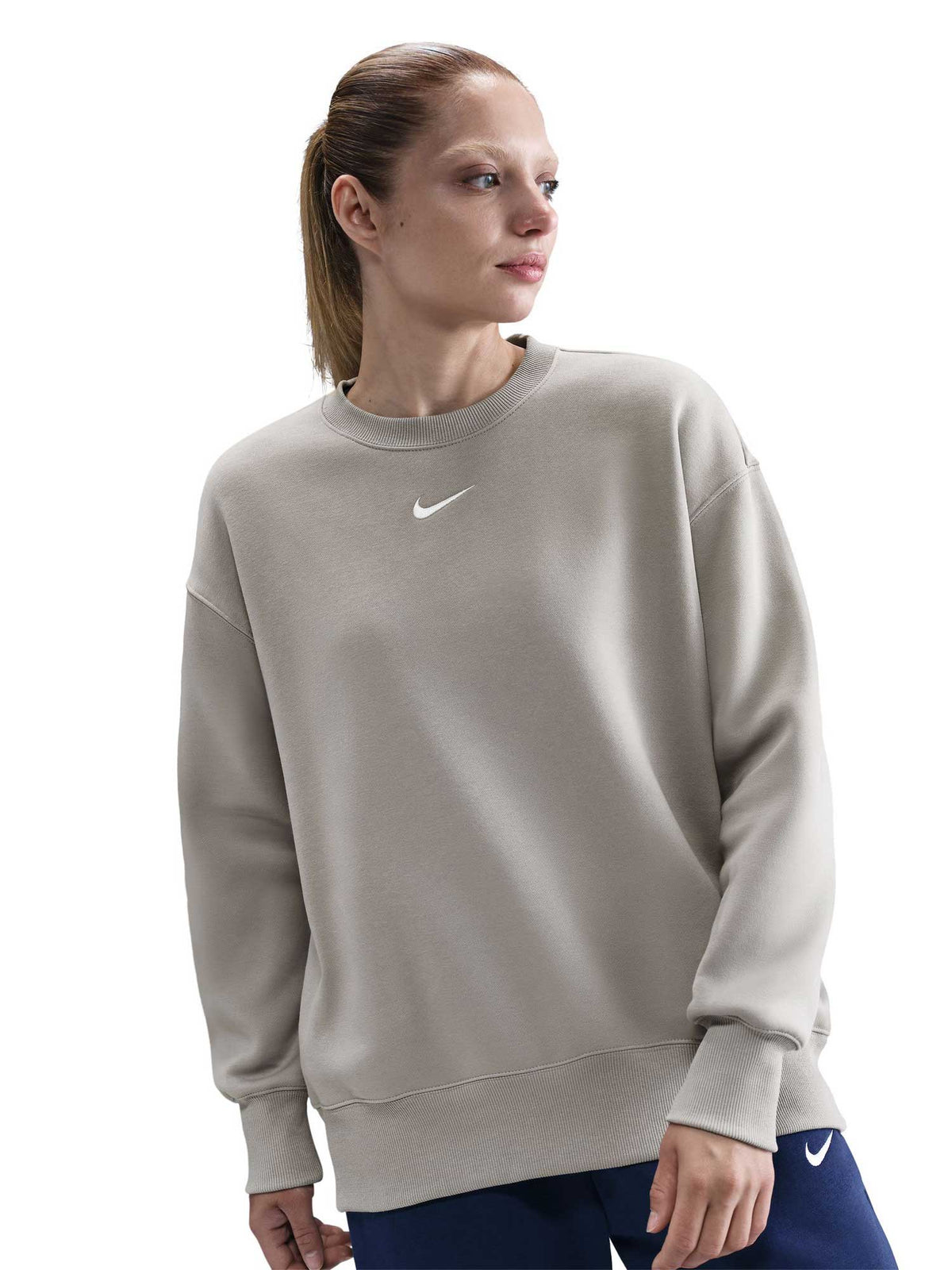 NIKE Блуза W NSW PHNX FLC OS LONG CREW