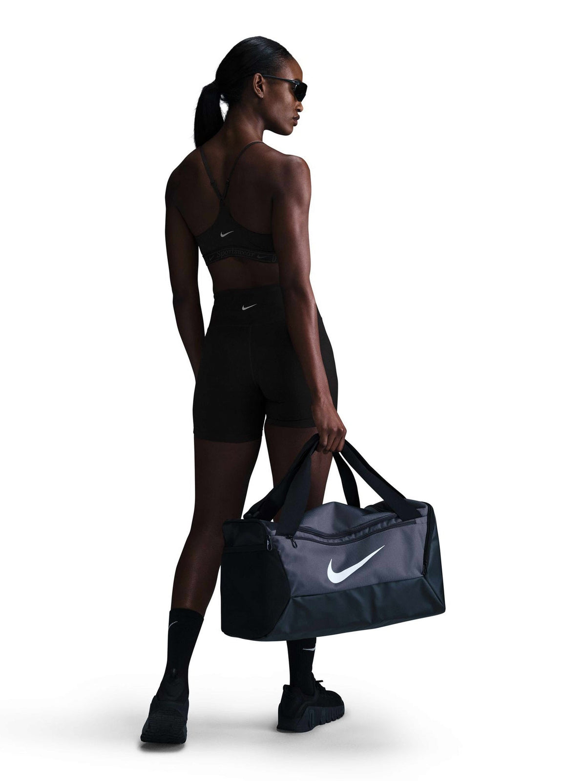 NIKE Спортен сутиен W NK DF INDY BRA GLS