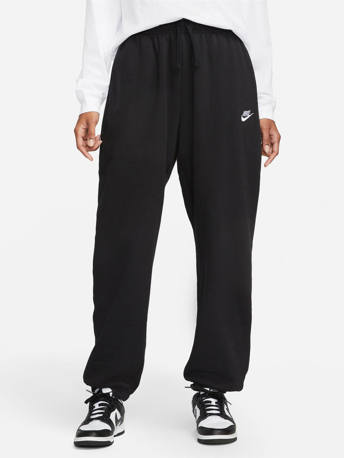 NIKE Спортно долнище W CLUB FLC MR OS