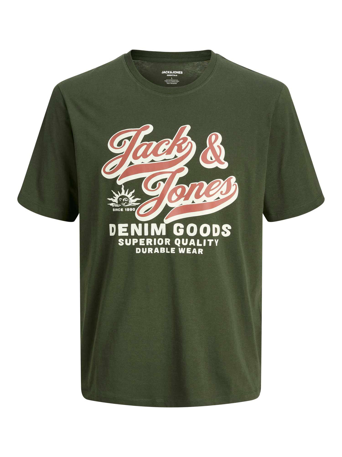 JACK & JONES Тениска JJELOGO TEE SS O-NECK 2 COL AW25 SN
