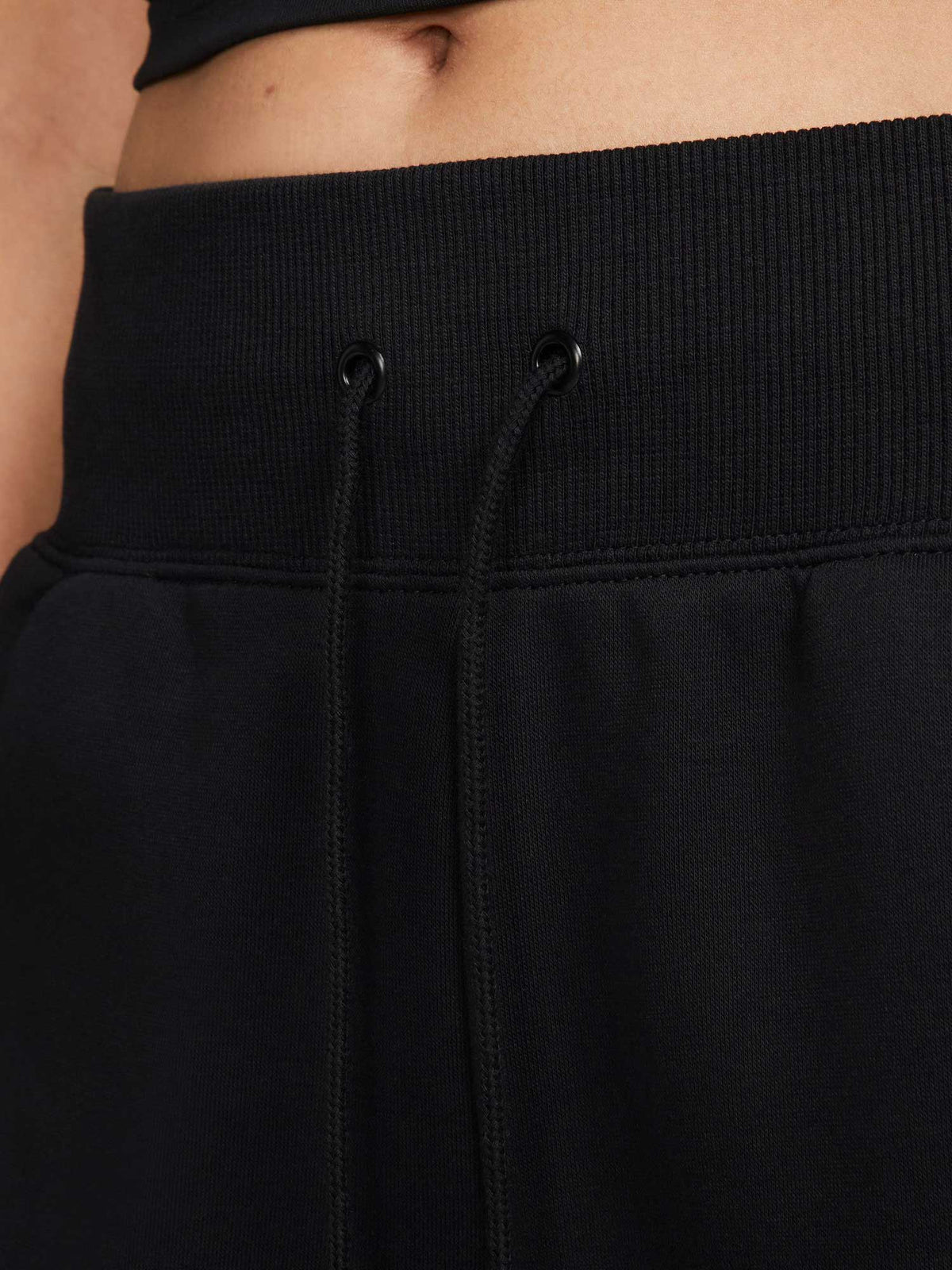 NIKE Спортно долнище W NSW PHNX FLC HR CROP SWTP