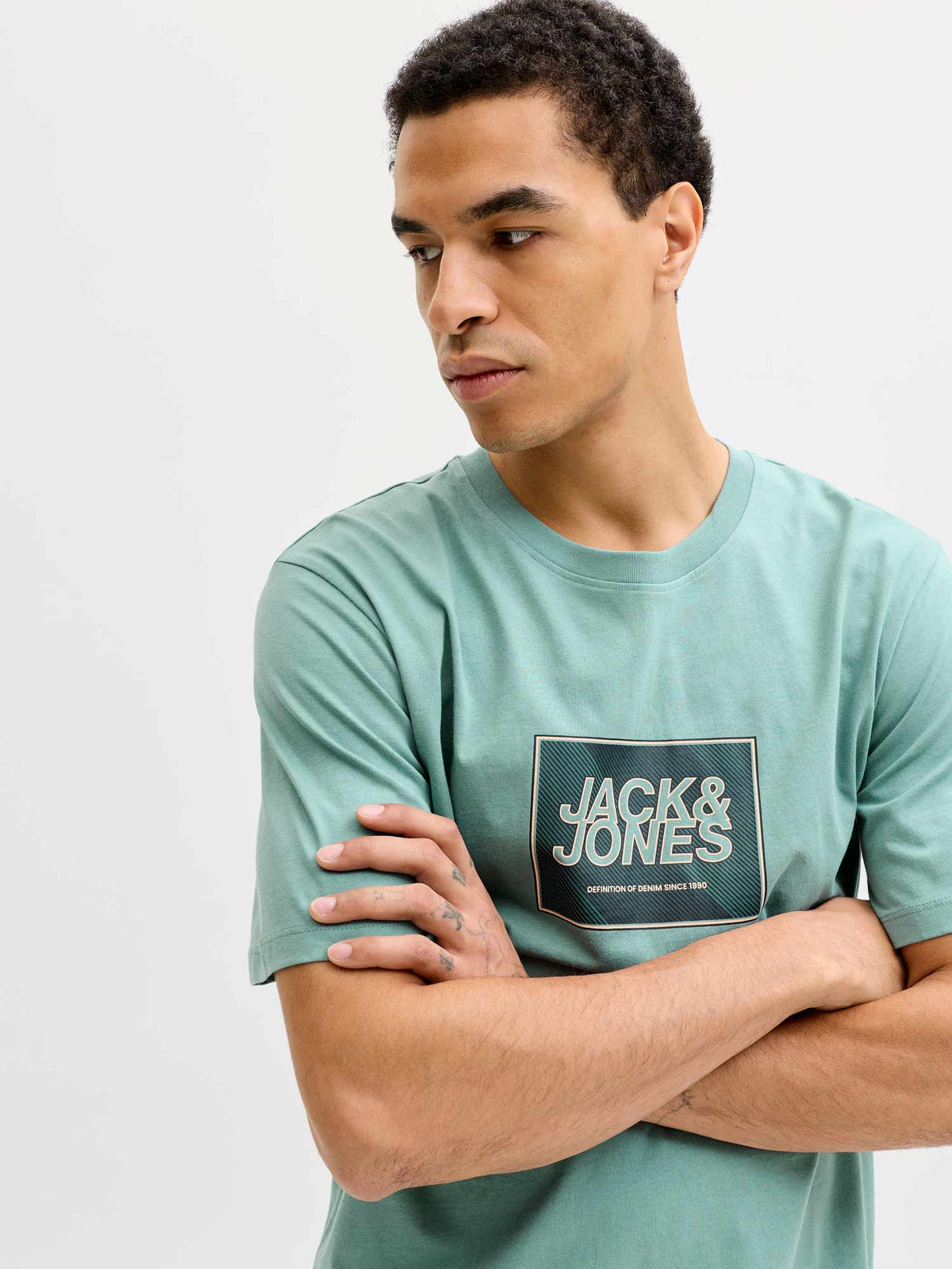 JACK & JONES Тениска JJRAIN TEE SS CREW NECK