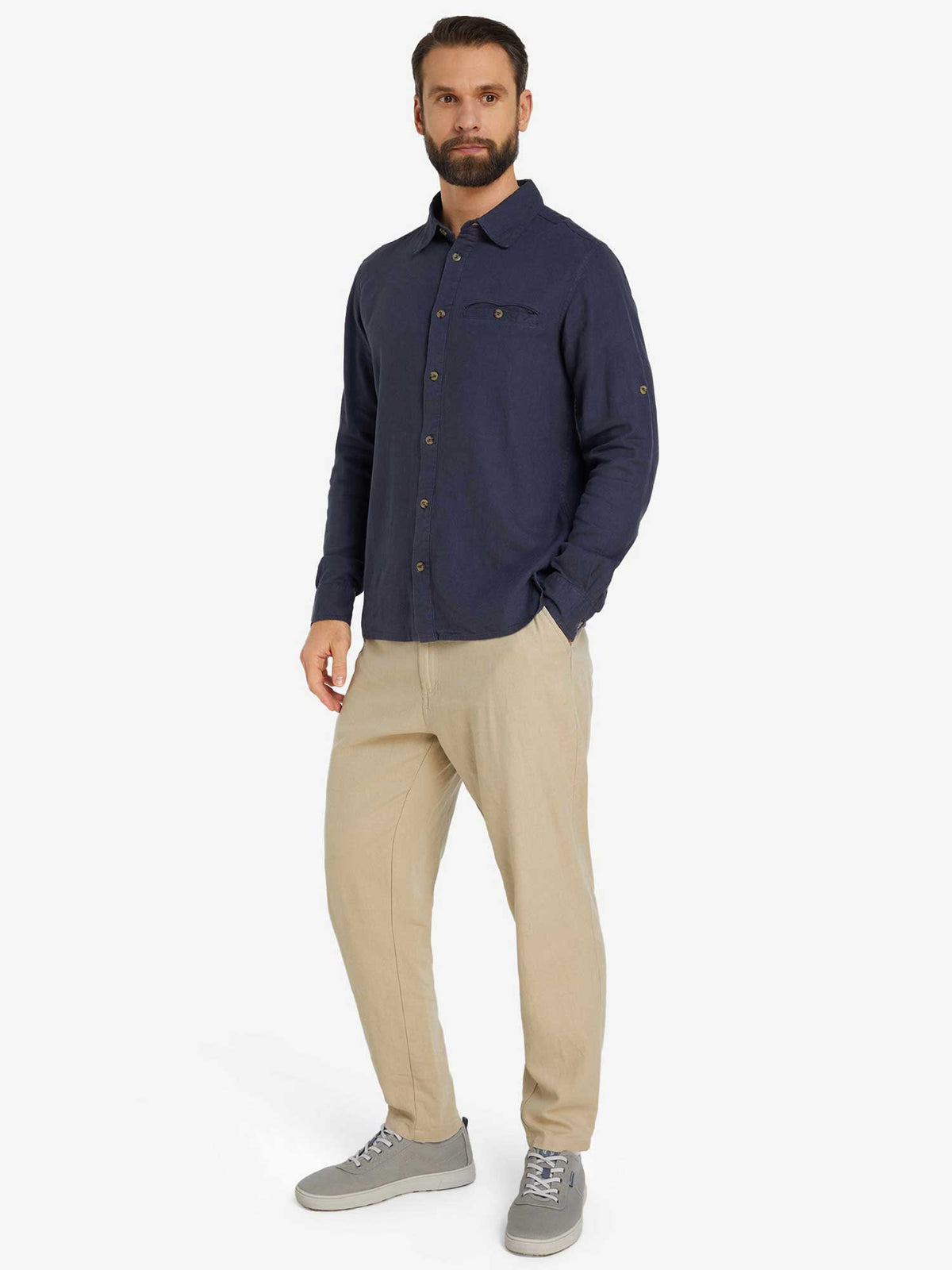 OUTVENTURE Риза Travel Mens Linen LS Shirt
